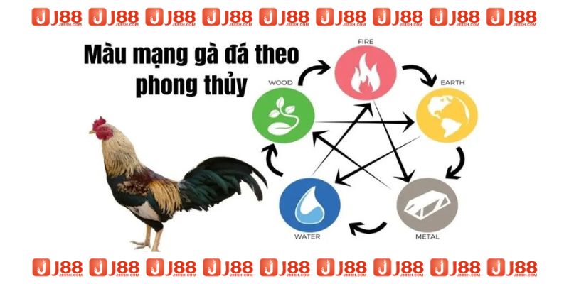 Cách nhận biết màu tương sinh tương khắc trong màu mạng đá gà